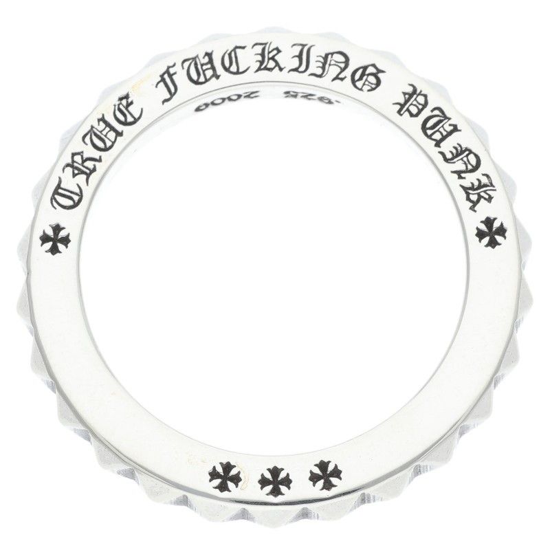 Chrome Hearts Tfp Pnk Big True Fuckin Punk Big Silver Ring