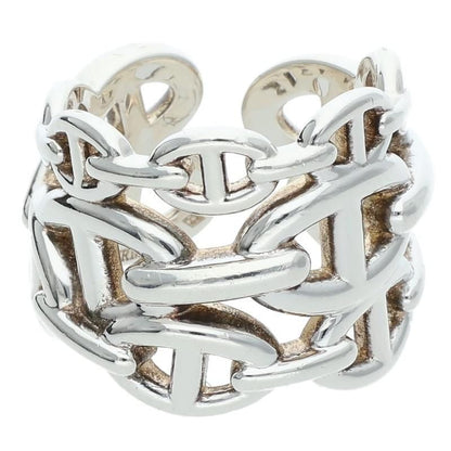 Hermes Chaine D'ancre Enchainee GM Silver Ring