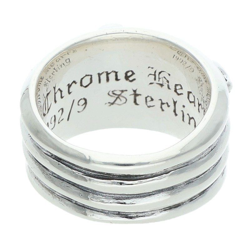 Chrome Hearts Dagger P Dmnd Pave Diamond Silver Ring — view 2