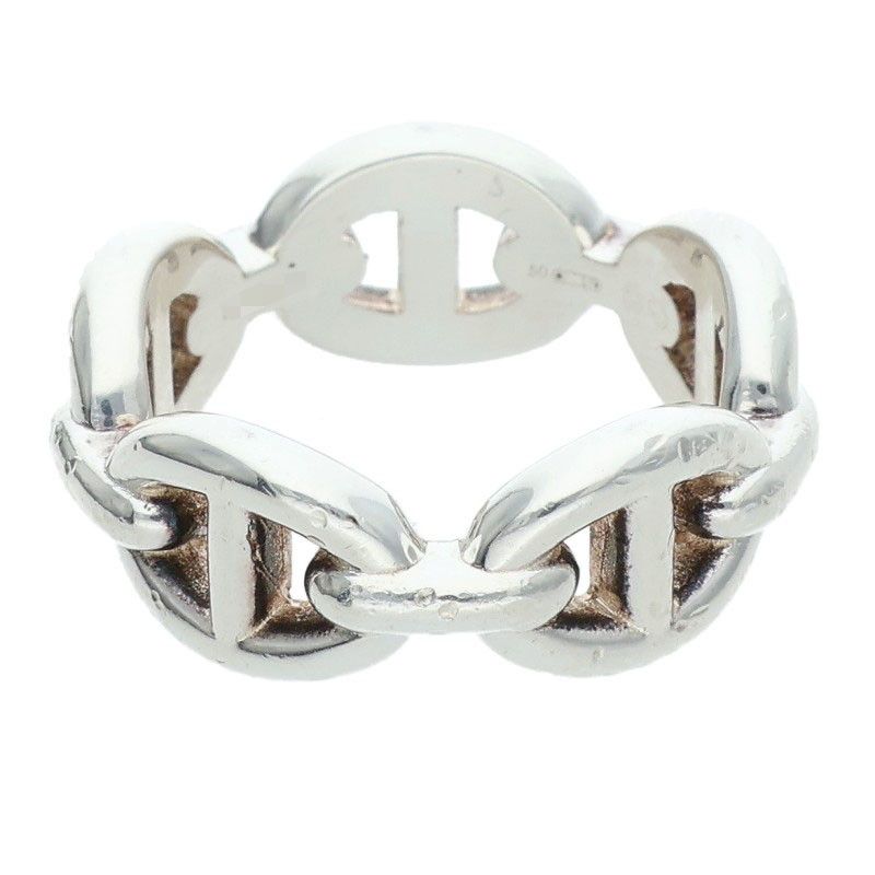 Hermes Chaine D'ancre Enchainee PM Silver Ring — view 2