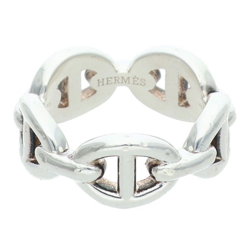 Hermes Chaine D'ancre Enchainee PM Silver Ring