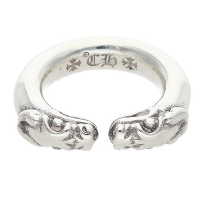 Chrome Hearts Double Dog Ring Dog Silver