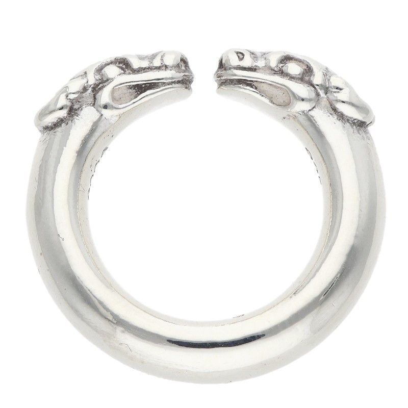 Chrome Hearts Double Dog Ring Dog Silver — view 5