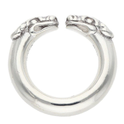 Chrome Hearts Double Dog Ring Dog Silver — view 5