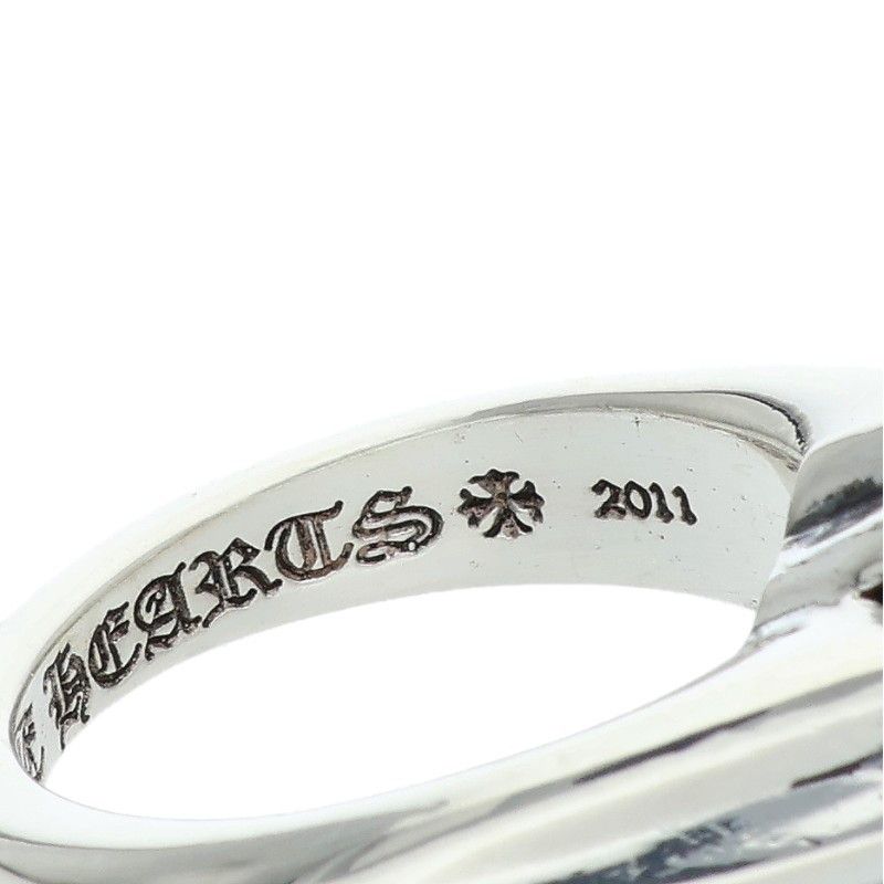 Chrome Hearts Cutout CH Pls Sml Small Plus Silver Ring — view 4