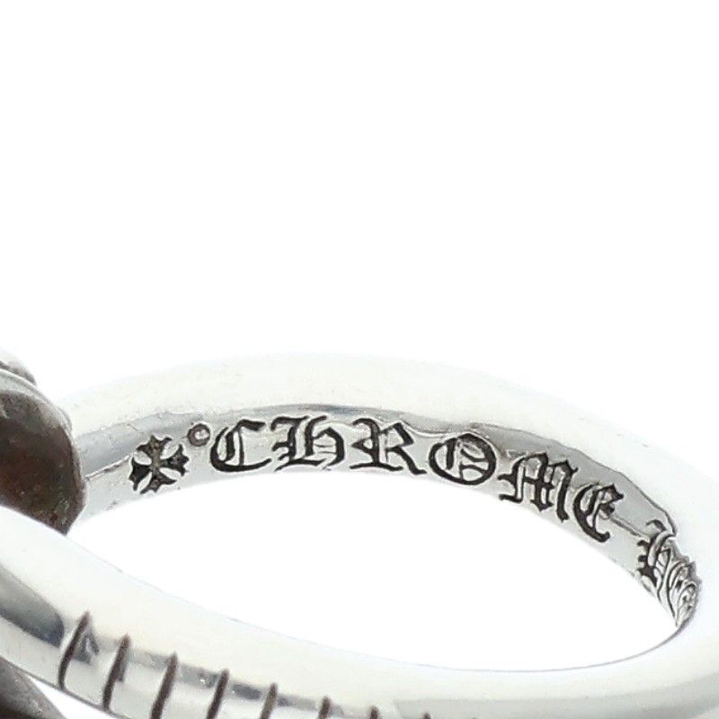 Chrome Hearts Nail Crsball Cross Ball Silver Ring — view 3