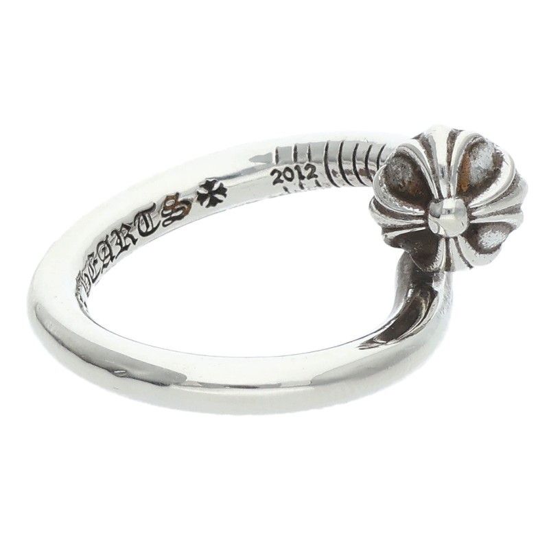 Chrome Hearts Nail Crsball Cross Ball Silver Ring — view 5