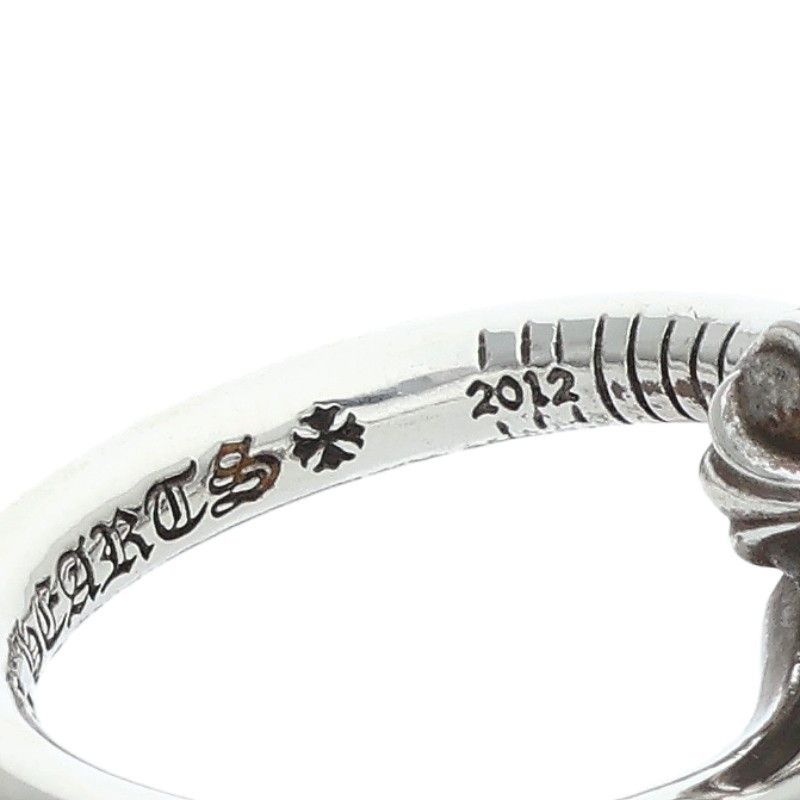 Chrome Hearts Nail Crsball Cross Ball Silver Ring — view 4
