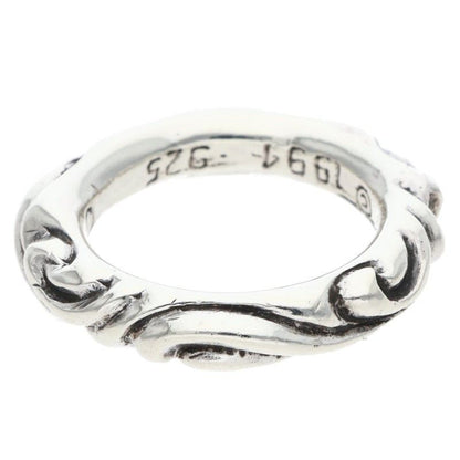 Chrome Hearts Scrl Band Scroll Silver Ring — view 2