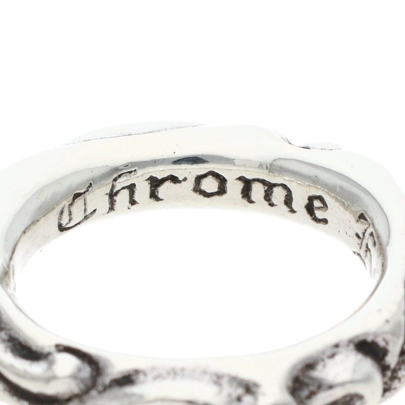 Chrome Hearts Scrl Band Scroll Silver Ring — view 3