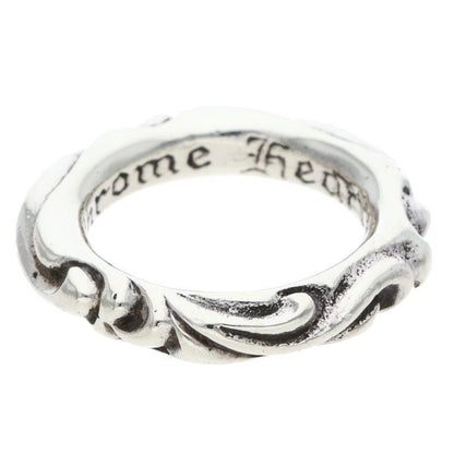 Chrome Hearts Scrl Band Scroll Silver Ring
