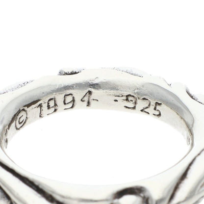 Chrome Hearts Scrl Band Scroll Silver Ring — view 5