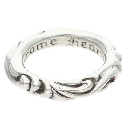 Chrome Hearts Scrl Band Scroll Silver Ring
