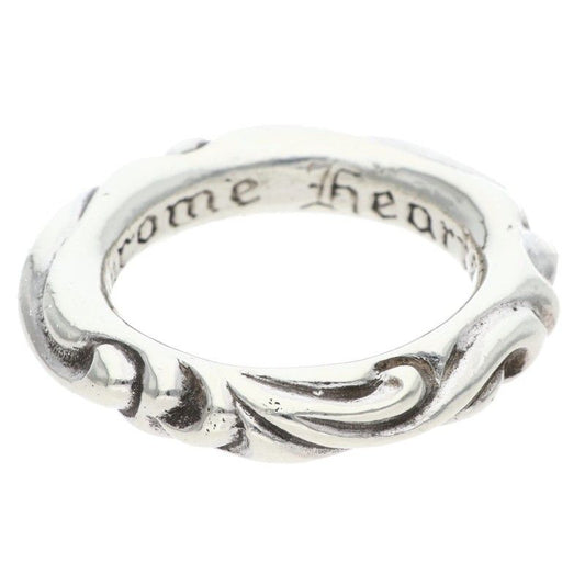 Chrome Hearts Scrl Band Scroll Silver Ring