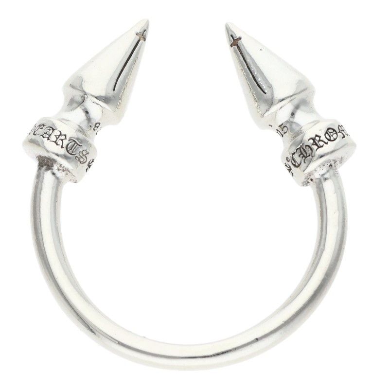 Chrome Hearts Dbl Spike Ring Double Silver — view 5