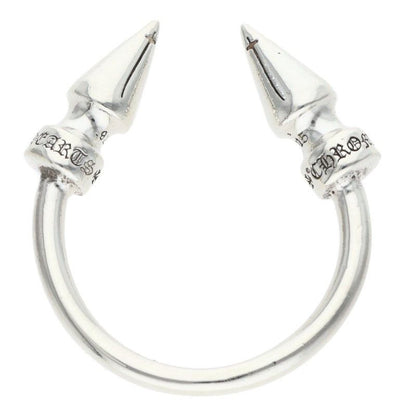 Chrome Hearts Dbl Spike Ring Double Silver — view 5