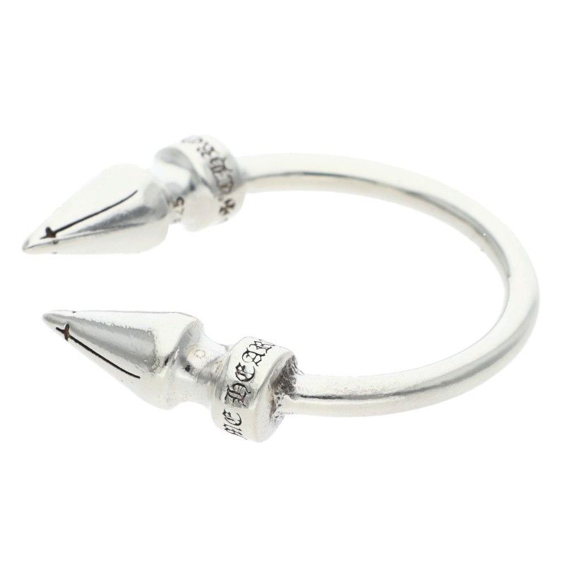 Chrome Hearts Dbl Spike Ring Double Silver — view 3