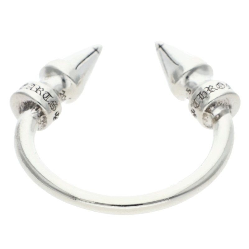 Chrome Hearts Dbl Spike Ring Double Silver — view 2