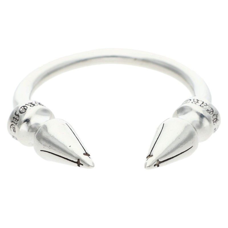 Chrome Hearts Dbl Spike Ring Double Silver