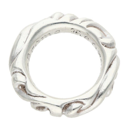 Chrome Hearts Scrl Band Scroll Silver Ring — view 5