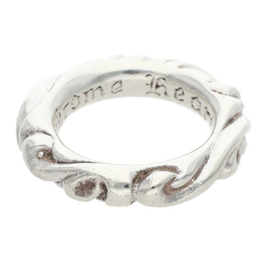 Chrome Hearts Scrl Band Scroll Silver Ring