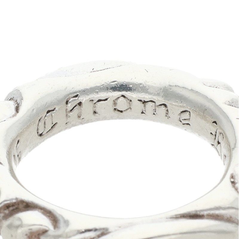 Chrome Hearts Scrl Band Scroll Silver Ring — view 3