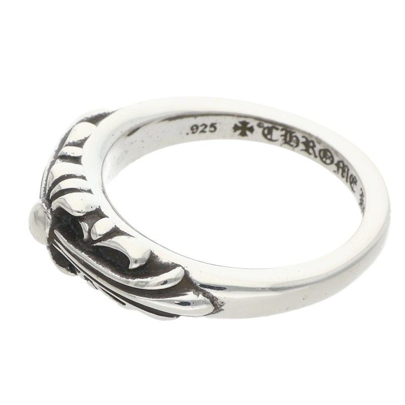 Chrome Hearts Baby Classic Floral Cross Silver Ring — view 5