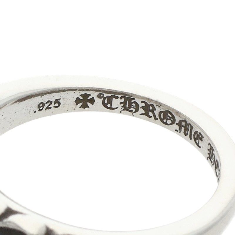 Chrome Hearts Baby Classic Floral Cross Silver Ring — view 3