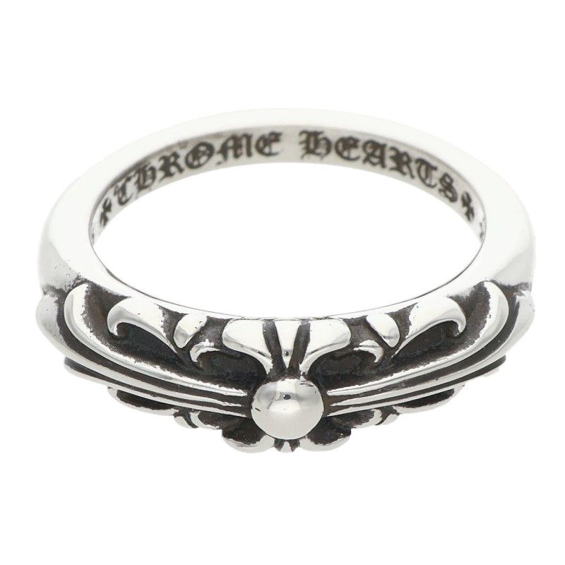 Chrome Hearts Baby Classic Floral Cross Silver Ring