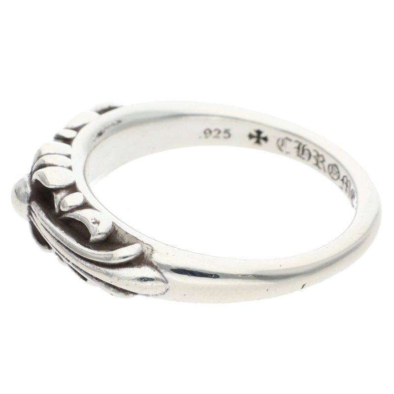 Chrome Hearts Baby Classic Floral Cross Silver Ring — view 5
