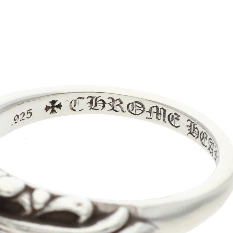 Chrome Hearts Baby Classic Floral Cross Silver Ring — view 3