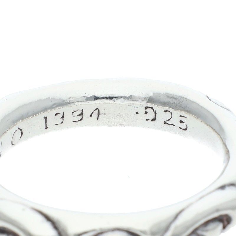 Chrome Hearts Scrl Band Scroll Silver Ring — view 5
