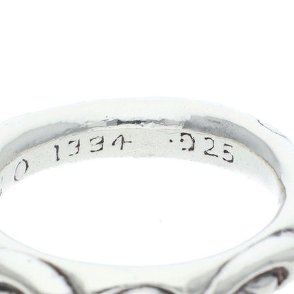 Chrome Hearts Scrl Band Scroll Silver Ring — view 5