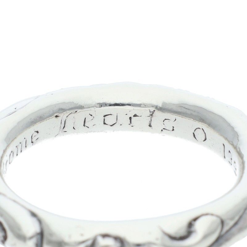 Chrome Hearts Scrl Band Scroll Silver Ring — view 4
