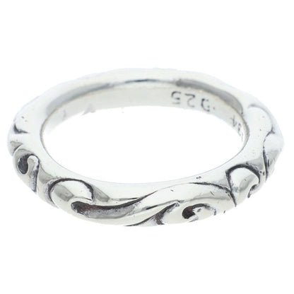 Chrome Hearts Scrl Band Scroll Silver Ring — view 2