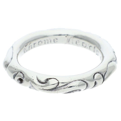 Chrome Hearts Scrl Band Scroll Silver Ring