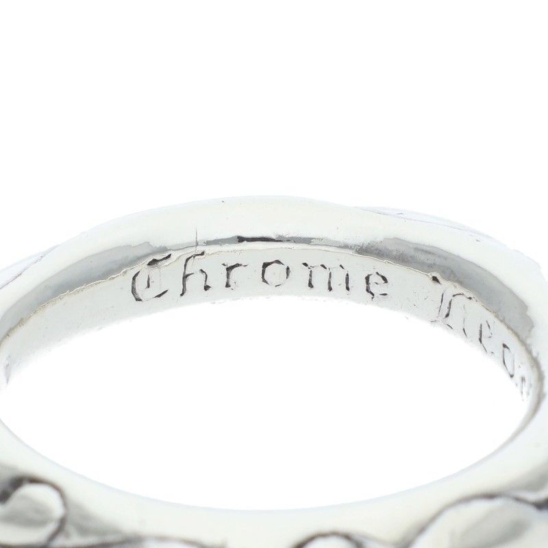 Chrome Hearts Scrl Band Scroll Silver Ring — view 3