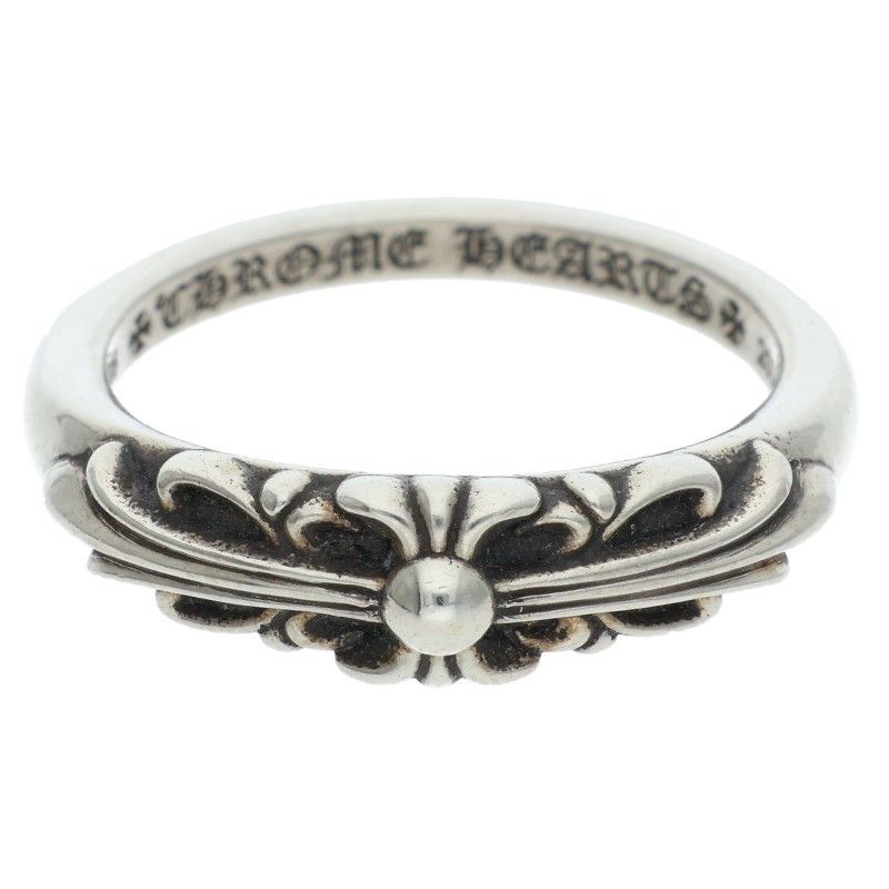 Chrome Hearts Baby Classic Floral Cross Silver Ring