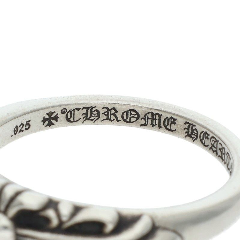 Chrome Hearts Baby Classic Floral Cross Silver Ring — view 3