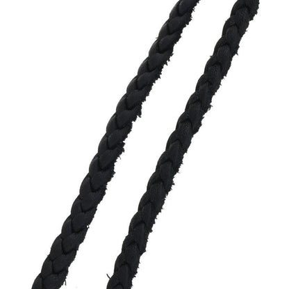 Chrome Hearts Leather Braid Scroll Silver Necklace — view 5