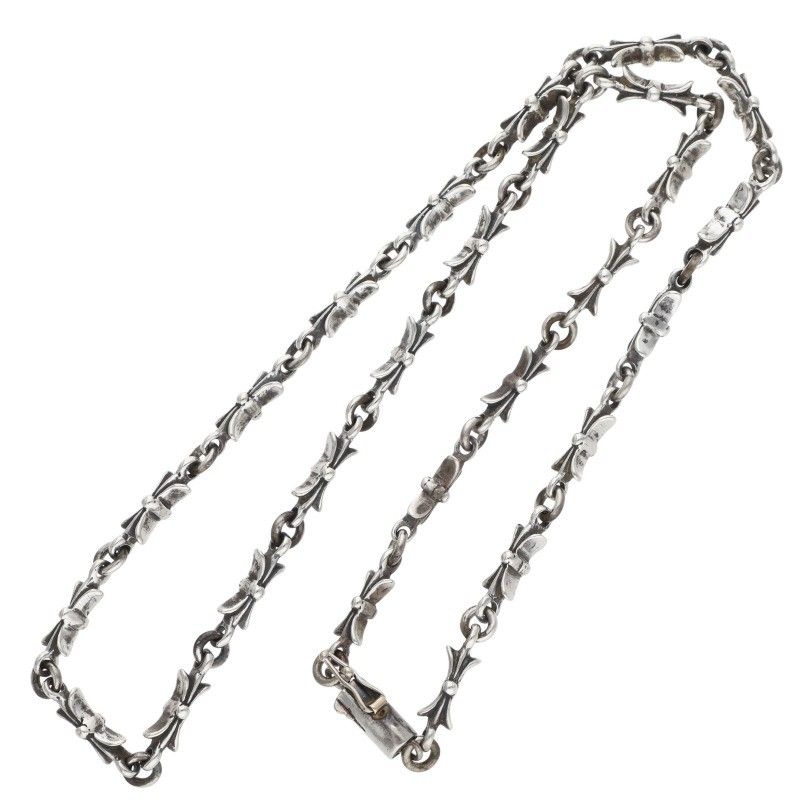 Chrome Hearts Tiny Bar Silver Necklace — view 2