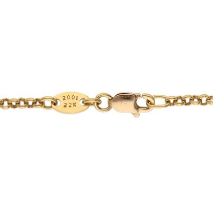 Chrome Hearts 22k Neckchain Roll Chain Gold Necklace — view 4