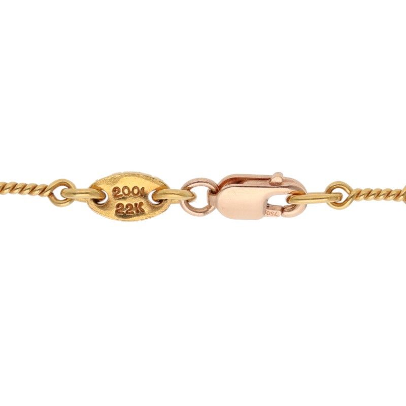 Chrome Hearts 22k Neckchain Twist Chain Gold Necklace — view 4