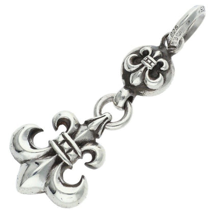 Chrome Hearts BS Fleur BS Flare Charm Silver Necklace — view 2