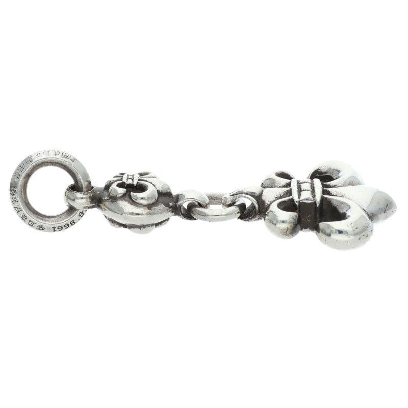 Chrome Hearts BS Fleur BS Flare Charm Silver Necklace — view 4