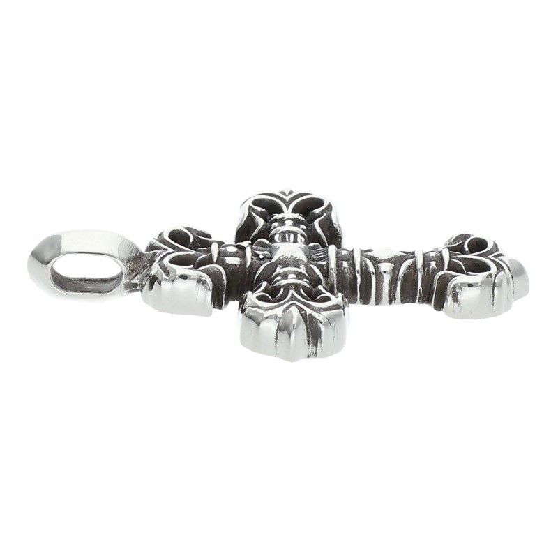 Chrome Hearts Charm Filigree Tiny Silver Necklace — view 4