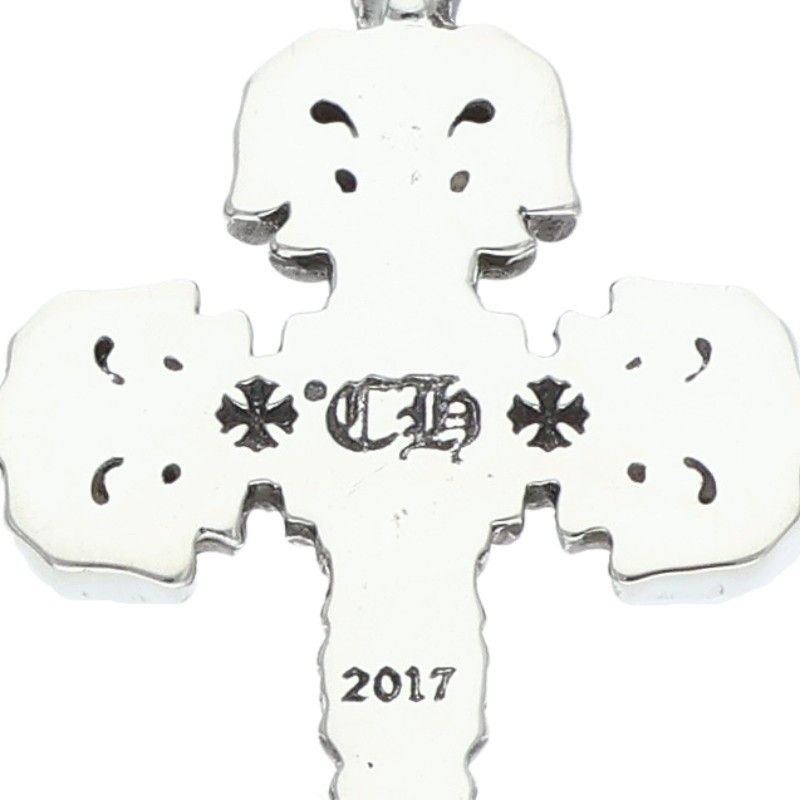 Chrome Hearts Charm Filigree Tiny Silver Necklace — view 3