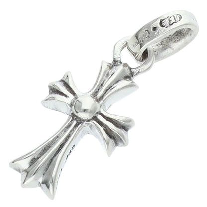Chrome Hearts Crs Baby Fat P Dmnd Fat Pave Diamond Charm Silver Necklace — view 2