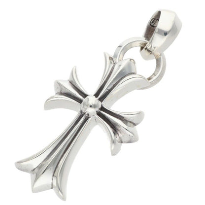 Chrome Hearts CH Crs Sml Bale Small CH Cross Silver Necklace