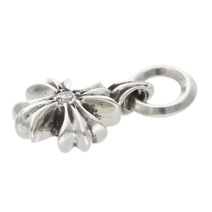 Chrome Hearts Charm CH Plus Dia CH Diamond Silver Necklace — view 4